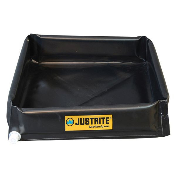 Justrite Mini bac d'égouttage Flex Tray 2844, 121,9 cm x 121,9 cm, JEN28444BL