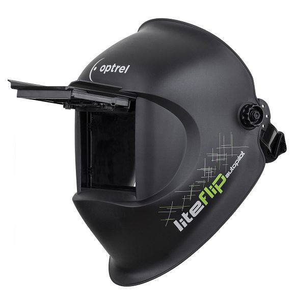 Optrel casque de soudage liteflip pilote automatique DIN 4 / 5-14, champ de vision 50x100mm, noir, 1006700