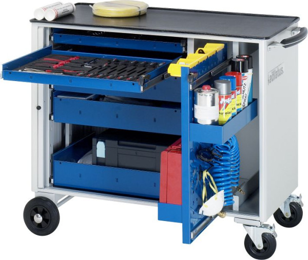 Chariot à outils RAU série adlatus modèle 10210, L1025 x P520 x H890 mm, avec support métallique, 02-10210.11