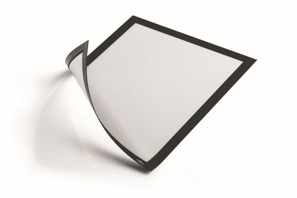 DURABLE DURAFRAME Cadre d'information magnétique A4, noir, lot de 5, 486901