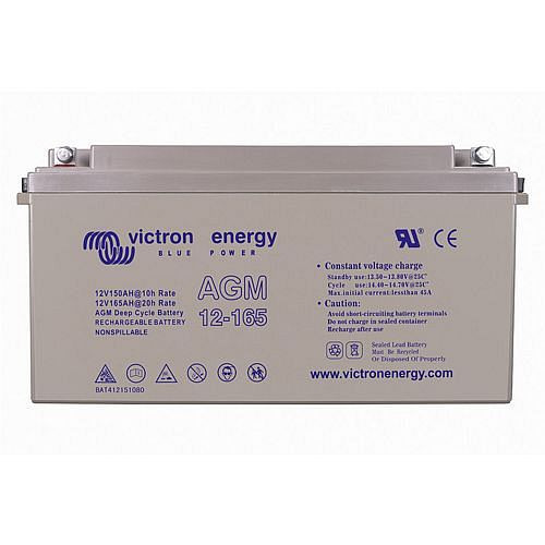 Batterie Victron Energy AGM à décharge profonde 12 V/165 Ah, 2-67-012225, BAT412151084