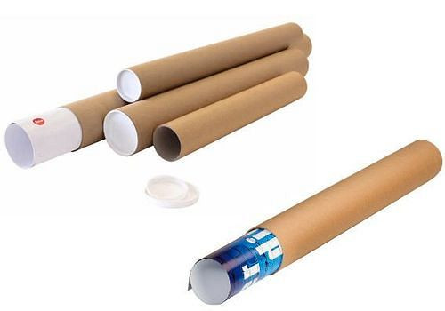 Tubes d'expédition DENIOS diamètre 80 mm, longueur 610 mm, pour format A1, paquet de 20, 299472