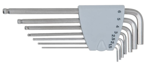 KS Tools jeu de clés à six pans creux en acier inoxydable, 7 pièces, 964.0415