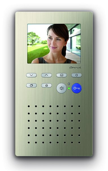 Interphone vidéo intérieur TCS pour mains libres série Carus ORIGO, montage en saillie champagne, CAI2000-0152