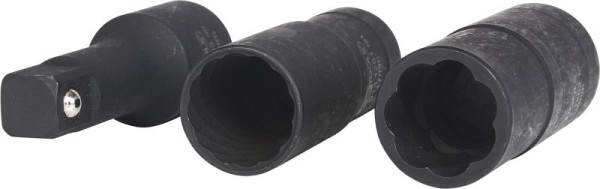 KS Tools jeu de douilles à chocs à profil spécial, 3 pièces, 17-19 mm, 913.1280