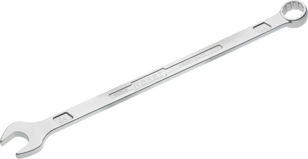 Clé mixte Hazet, extra longue, design fin, profil de traction à double hexagone externe, 24 mm, 600LG-24