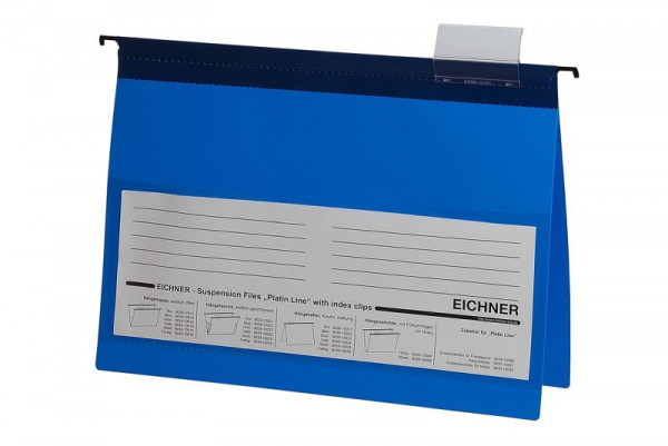 Eichner Platin Line dossier suspendu en PVC, bleu, UE : 10 pièces, 9039-10032