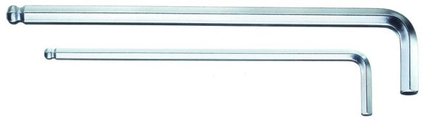 Tournevis coudé GEDORE pour vis à six pans creux, extra long, avec tête sphérique, 5 mm, 6370410