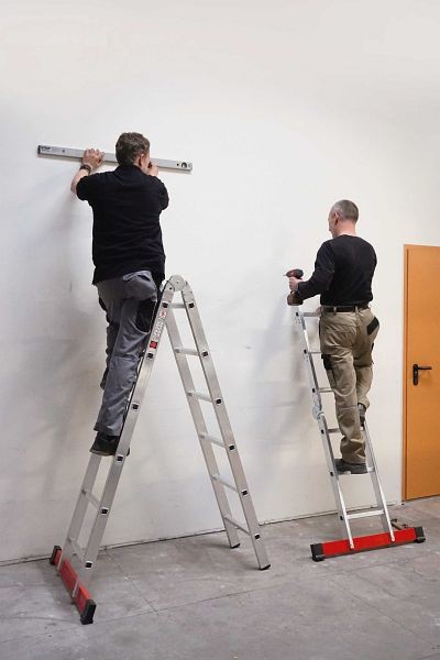 Echelle pliante Euroline Combi avec 2x3 + 2x6 marches, hauteur de travail de 5,3m, 3180306