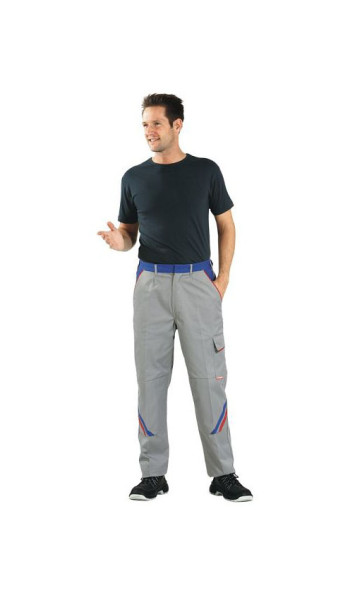 Pantalon Planam Highline, zinc/bleuet/rouge, taille 44, 2323044