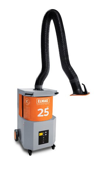 Système d'aspiration ELMAG, mobile, SmartFil, bras d'aspiration Ø 150mm/3m en version tuyau, 58701