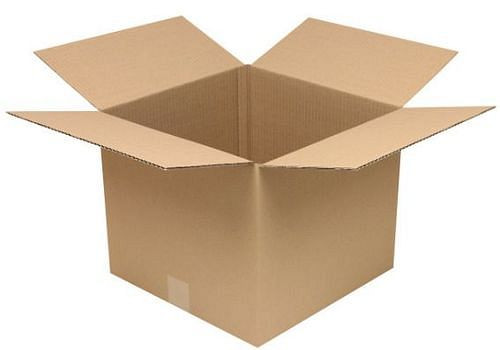 Boîte pliante en carton ondulé TransPak 1 paroi, dimensions intérieures 350 x 350 x 300 mm, qualité 1.20C, paquet de 25, 299268