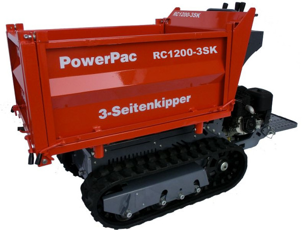 Dumper sur chenilles PowerPac à trois voies essence, RC1200DS-3SK