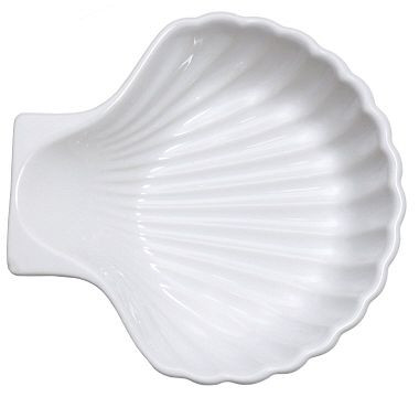 Coquille de moule Contacto, blanche, 6222/140
