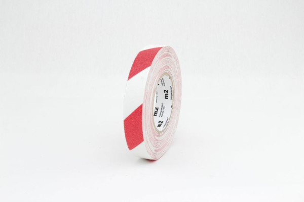 m2 revêtement antidérapant marquage d'avertissement rouge/blanc rouleau 25mmx18,3m, M1YR025183