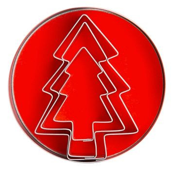 Emporte-pièces Contacto «Sapin de Noël», paquet de 3, 635/003
