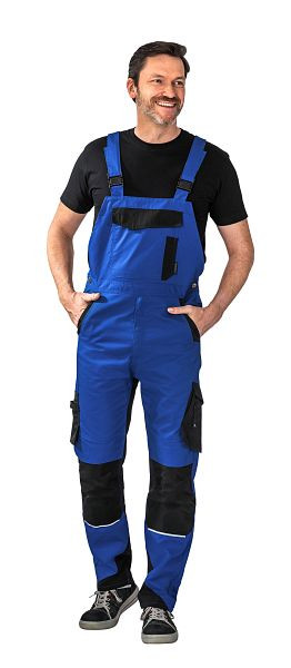 Salopette homme Planam Norit, bleu bleuet/noir, taille 52, 6522052