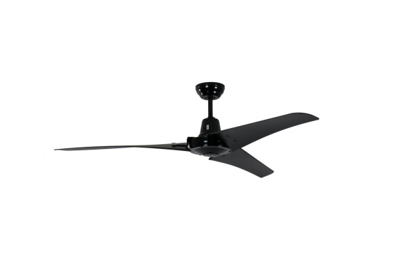 Ventilateur de plafond industriel Pepeo Vourdries noir 142 cm sans commande, 13542011142