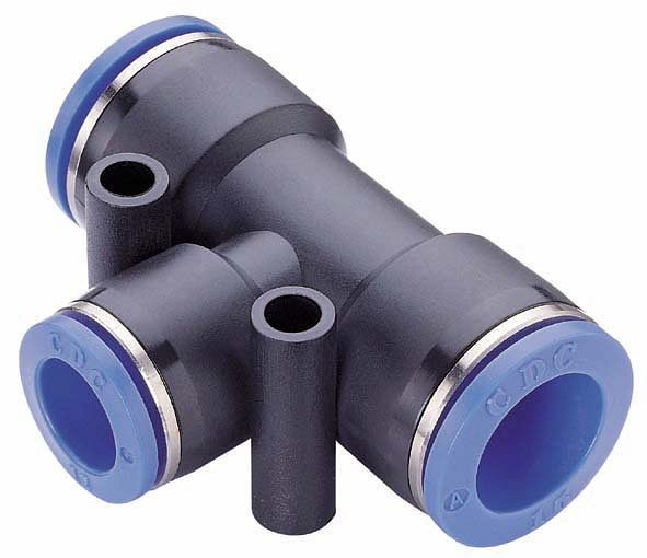 temporisateur B-TVr-10-8-KU, raccord en T réduit en plastique, Ø tuyau : 10 mm, Ø tuyau : 8 mm, UE : 5 pièces, 03180624