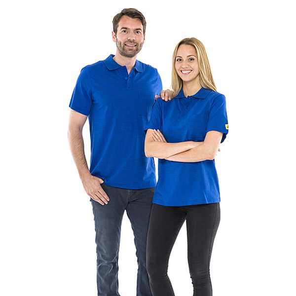 Polo SafeGuard ESD, bleu royal, 150 g/m², taille M, DSWL42151