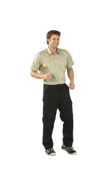 Planam shirts chemise sergé manches 1/4, kaki, taille 37/38, 0412037
