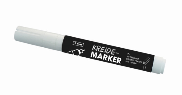 Stylo craie Schneider 2 mm, blanc, épaisseur d'écriture : 2 mm, 198920