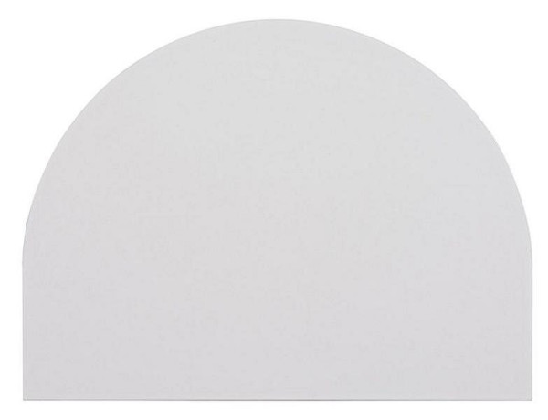Plateau de table Hammerbacher 60x80cm, alésage système gris, arrondi, VKA60/5