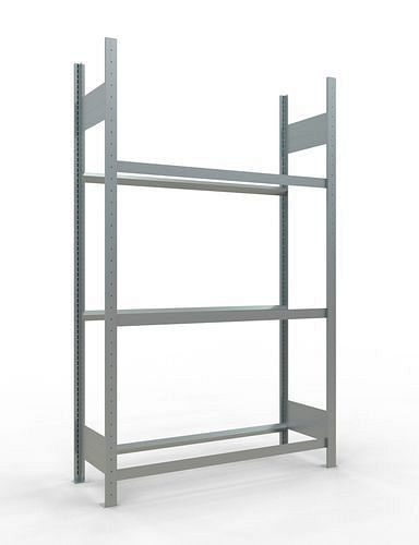 Rack à pneus Schulte, champ de base, 3 niveaux de stockage, largeur du compartiment 1200 mm, 1260 x 436 x 2000 mm, 278843