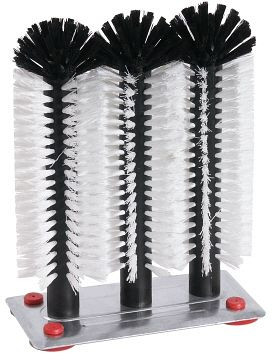 Brosse à verre Contacto 24/24/24 cm sur plaque aluminium, 5890/324