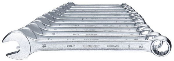 Jeu de clés mixtes GEDORE, 12 pièces, 6-19, 6091530