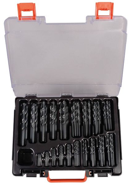 Chargeur de perceuse Projahn plastique HSS-R 170 pièces 1-10 / 0,5 mm ECO, 67600