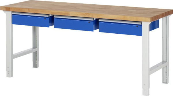Etabli RAU série 7000 - modèle 7003-1, L2000 x P700 x H790-1140 mm, 03-7003A1-207B4H.11