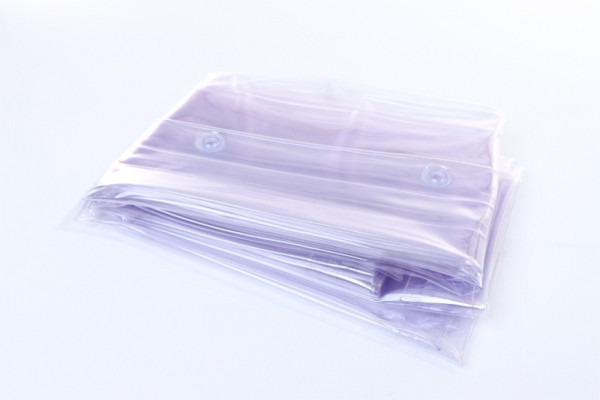 ELMAG rideau de protection S0, transparent, largeur : 1300 x hauteur : 2200x0,4 mm, rideau de protection contre la poussière, les courants d'air, l'humidité et les projections de meulage, 56262