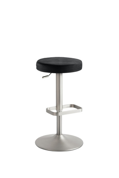 Mayer Sitzmöbel , structure chromée mate, assise rembourrée, anthracite, 1200_04_30487