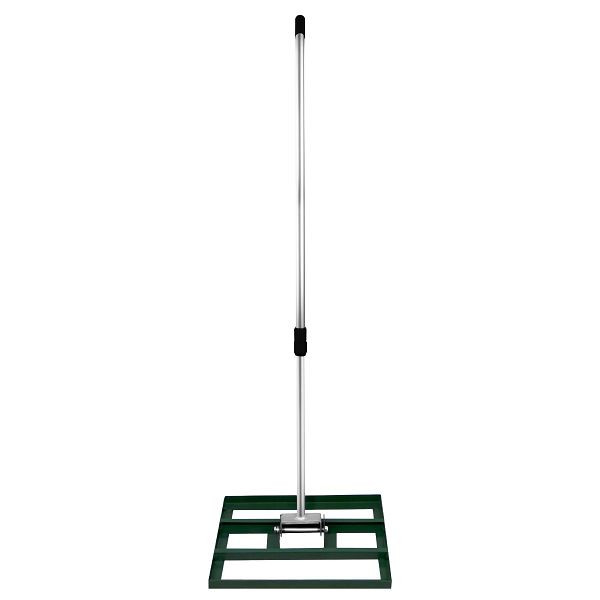 T-Mech Raclette à gazon 50 cm Levelingrake Raclette à gazon Râteau Acier Vert 1,9 m Niveleur de surface, 210732