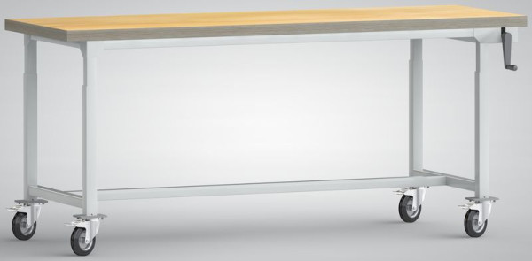 Etabli professionnel hydraulique KLW - mobile - 2000 x 800 x 750 - 1050 mm L x P x H, FPH01H-2000M45SX7000