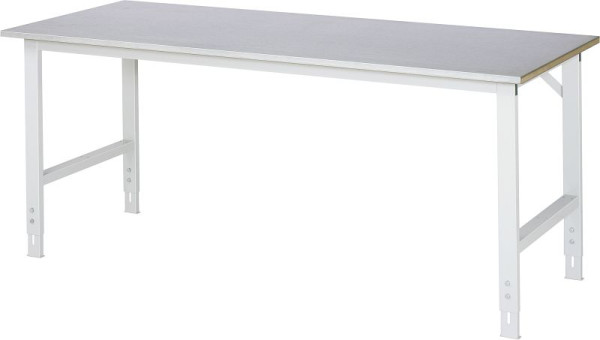 Table de travail RAU série Tom (table de base), L2000 x P800 x H760-1080 mm, 06-625ES80-20.12