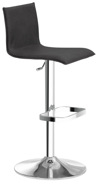 Tabouret de bar et de comptoir Mayer Sitzmöbel , structure chromée, coque d'assise rembourrée, graphite, 1212_01_30480