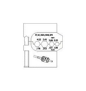 Insert de module GEDORE pour câbles à fibres optiques, 1830678