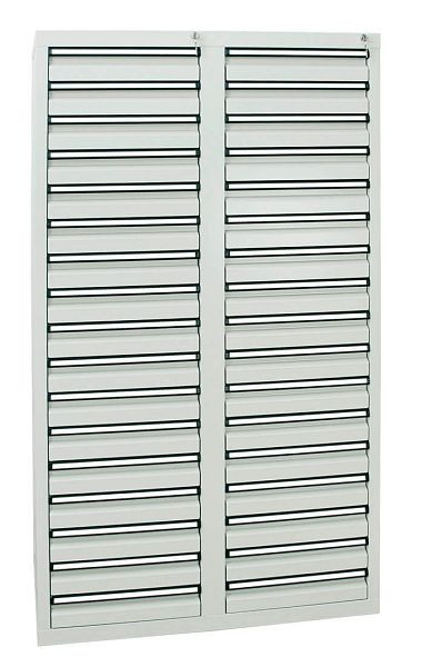 armoire à tiroirs émoussés série STS 410, RAL 7035/7035, 34 tiroirs (34x100 mm), 7104107