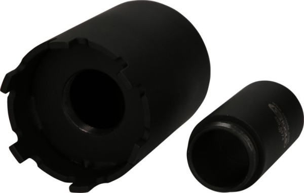 Jeu de contre-écrous et de clés KS Tools avec tube de guidage pour Mercedes, Ø 71,5 mm, 2 pièces, 460.5380
