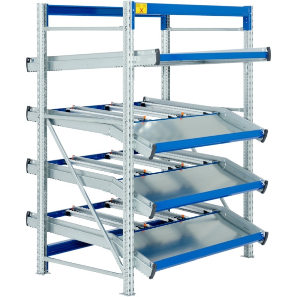 Étagère BITO SDS / étagère SF4 champ de base 2000x1350x1300 6RL coudée / non montée RAL5010, C0860-0034