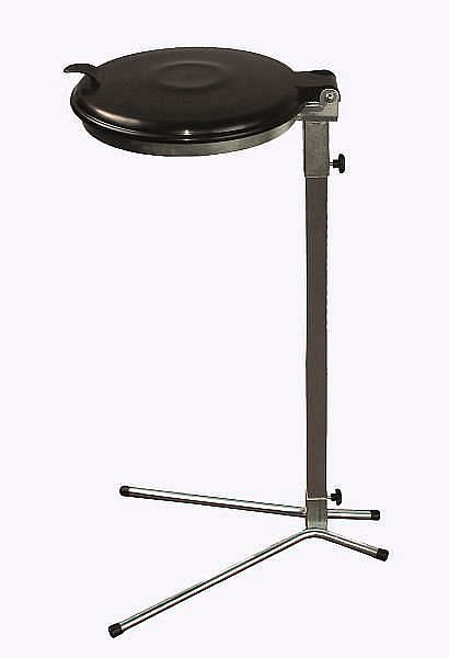 Support pour sacs poubelle Renner 70-120 L, fixe, largeur 425 mm x profondeur 525 mm x hauteur 985 mm, galvanisé, avec couvercle en plastique noir, 8005-10