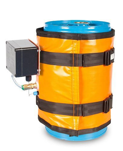 Enveloppe chauffante DENIOS pour fûts de 30 litres, protection antidéflagrante T3, 0 - 85°C, 160 W, 280-717