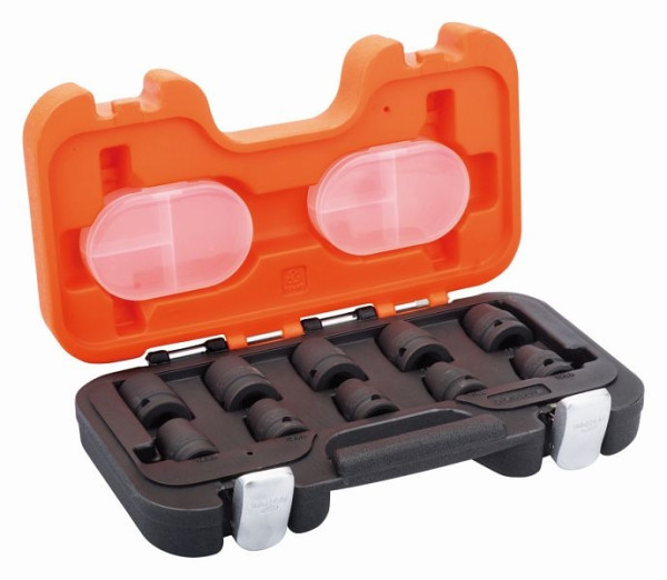 Jeu de douilles à chocs Bahco 1/2", 10 pièces, 10-19 mm, D/S10