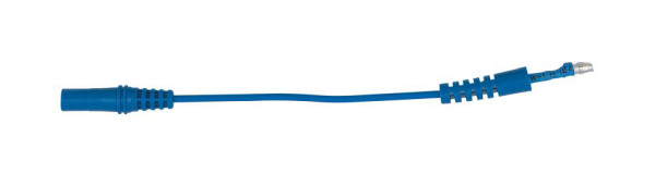 KS Tools Prise d'entrée 4,0 mm vers adaptateur de test 4,0 mm rond (bleu), 150.0977