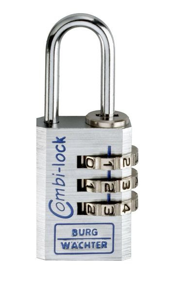 Cadenas à numéro BURG-WÄCHTER Combi 90 20 Chromo SB, HxLxP (extérieur) : 54 x 22,9 x 13,3 mm, UE : 10 pièces, 3631