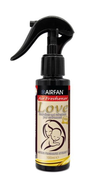 Spray désodorisant AIRFAN Love 100ml, UE: 15 bouteilles, LO-14001