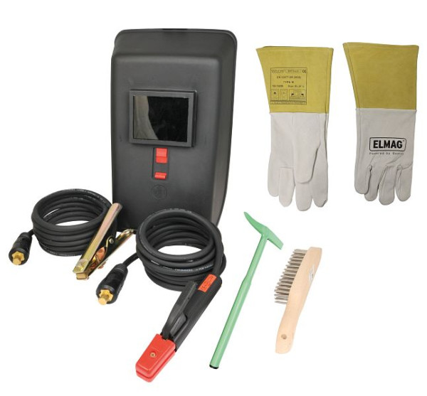 Équipement de poste de soudage ELMAG 50 mm², 3+4 m, 35/50, câble GI H01N2-D, 55297