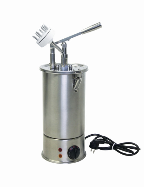 Schneider Distributeur doseur à levier, chauffant avec embout beignet, 3,0 litres, 180 x 180 x 510 mm, acier inoxydable, 152260